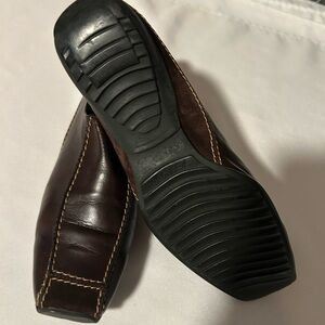 Paul Green Dark Brown Leather Slip-Ons